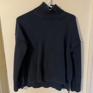 Navy Cotton Everlane Sweater, Medium